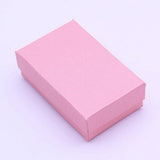 Maxbell 24Colorful Linen Paper Foam Box Ring Storage Holder Pin Display Box pink