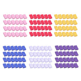 Maxbell 24Colorful Linen Paper Foam Box Ring Storage Holder Pin Display Box pink