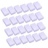 Maxbell 24Colorful Linen Paper Foam Box Ring Storage Holder Pin Display Box silvery