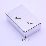 Maxbell 24Colorful Linen Paper Foam Box Ring Storage Holder Pin Display Box silvery