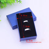 Maxbell 24Colorful Linen Paper Foam Box Ring Storage Holder Pin Display Box silvery