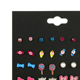 Maxbell 20 Pairs Kids Girls Fashion Stud Earrings Set Jewelry