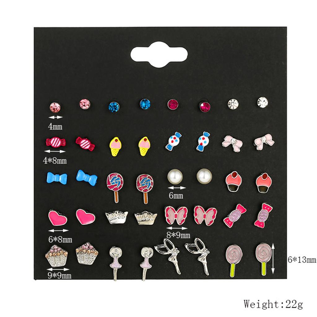 Kid Crystal Stick Earring Sticker Toy Body Bag Party Jewelry Kid Crystal Stick Earring Sticker Toy Body Bag Party Jewelry