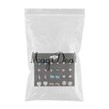 Maxbell 12 Pairs Kids Girls Fashion Stud Earrings Set Jewelry