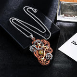 Maxbell Gothic Steampunk Necklace Pendant Vintage Style Women Men Prom Rock Jewelry