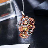 Maxbell Gothic Steampunk Necklace Pendant Vintage Style Women Men Prom Rock Jewelry