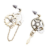 Maxbell Steampunk Earrings Asymmetric Dangle Ear Studs Charms Wedding Club Type 1