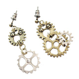 Maxbell Steampunk Earrings Asymmetric Dangle Ear Studs Charms Wedding Club Type 3