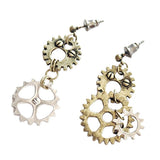 Maxbell Steampunk Earrings Asymmetric Dangle Ear Studs Charms Wedding Club Type 3