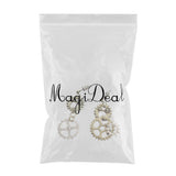 Maxbell Steampunk Earrings Asymmetric Dangle Ear Studs Charms Wedding Club Type 3