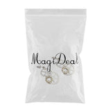 Maxbell Steampunk Rock Stud Earrings Asymmetric Dangle Ear Studs Charms Wedding Club