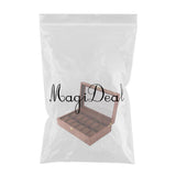 Maxbell Watch Box Wooden Display Case Organizer 12 Slot Rosewood Grain