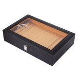 Maxbell 12 leather pen display box Black