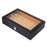 Maxbell 12 leather pen display box Black