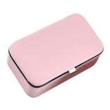 Maxbell Jewelry Box Case Organizer Mirrored Travel Storage Case Lockable Pink