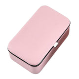 Maxbell Jewelry Box Case Organizer Mirrored Travel Storage Case Lockable Pink