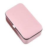 Maxbell Jewelry Box Case Organizer Mirrored Travel Storage Case Lockable Pink