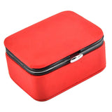 Maxbell PU Leather Jewelry Box Earrings Ring Pendant Box Storage Case Red