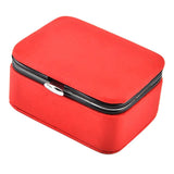 Maxbell PU Leather Jewelry Box Earrings Ring Pendant Box Storage Case Red