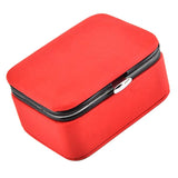 Maxbell PU Leather Jewelry Box Earrings Ring Pendant Box Storage Case Red