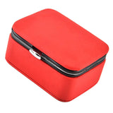 Maxbell PU Leather Jewelry Box Earrings Ring Pendant Box Storage Case Red