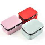 Maxbell PU Leather Jewelry Box Earrings Ring Pendant Box Storage Case Red