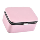 Maxbell PU Leather Jewelry Box Earrings Ring Pendant Box Storage Case Pink