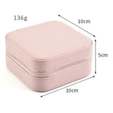 Maxbell Small Jewelry Box Case Storage Holder Pink