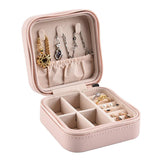 Maxbell Small Jewelry Box Case Storage Holder Pink