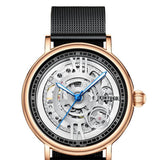 Maxbell Luxury Men's Mechanical Watch Tourbillon Wrist Watch Black Mesh Strap 1