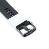 Maxbell 10 Multisize Siliccone Watch Band Replacement Sport Braclet 24MM white