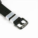 Maxbell 10 Multisize Siliccone Watch Band Replacement Sport Braclet 24MM white