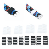 Maxbell 10 Multisize Siliccone Watch Band Replacement Sport Braclet 24MM white