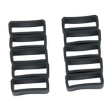 Maxbell 10 Multisize Siliccone Watch Band Replacement Sport Braclet 24MM Black