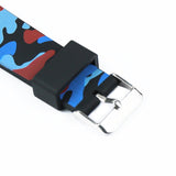 Maxbell 10 Multisize Siliccone Watch Band Replacement Sport Braclet 24MM Black