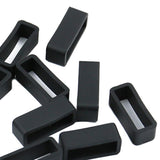 Maxbell Rubber Replacement Watch Band Strap Loops Watch Strap Keeper Retainer 14MM