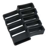 Maxbell Rubber Replacement Watch Band Strap Loops Watch Strap Keeper Retainer 18MM