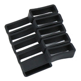 Maxbell Rubber Replacement Watch Band Strap Loops Watch Strap Keeper Retainer 22MM