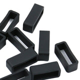 Maxbell Rubber Replacement Watch Band Strap Loops Watch Strap Keeper Retainer 22MM