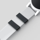 Maxbell Rubber Replacement Watch Band Strap Loops Watch Strap Keeper Retainer 22MM