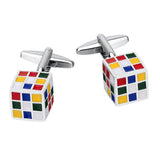 Maxbell 1pair Father Brother Cufflinks Magic Cube Design Wedding Shirt Cuff Links