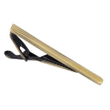Maxbell Luxury Mens Stripe Necktie Tie Bar Clip Clamp Party Modish Gift Green Bronze