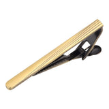Maxbell Luxury Mens Stripe Necktie Tie Bar Clip Clamp Party Modish Gift Green Bronze