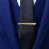 Maxbell Luxury Mens Stripe Necktie Tie Bar Clip Clamp Party Modish Gift Green Bronze