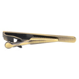 Maxbell Luxury Mens Stripe Necktie Tie Bar Clip Clamp Party Modish Gift Green Bronze