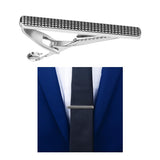 Maxbell Crocodile Metal Tie Clip Clasp Mens Necktie Wedding Business Tie Pin Silver