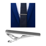 Maxbell Crocodile Metal Tie Clip Clasp Mens Necktie Wedding Business Tie Pin Silver