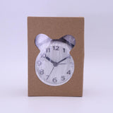 Maxbell Travel Non-ticking Classic Analog Twin Bell Alarm Clock with Backlight White