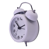 Maxbell Travel Non-ticking Classic Analog Twin Bell Alarm Clock with Backlight White