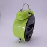 Maxbell Travel Non-ticking Classic Analog Twin Bell Alarm Clock with Backlight Green